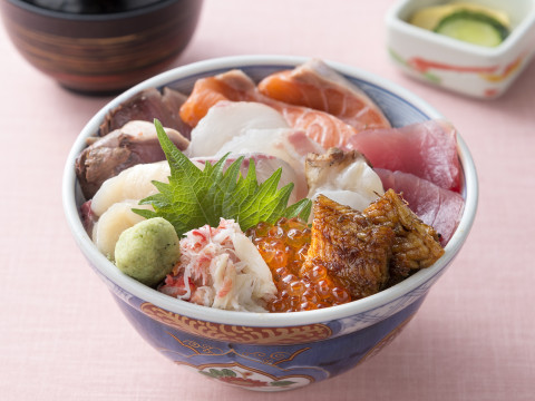 うなぎ乗せ海鮮丼142